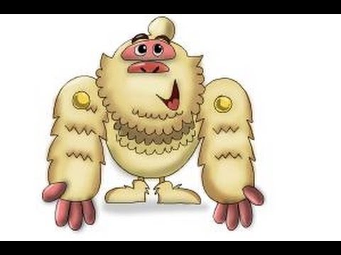 how to draw yeti