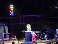 alexander lacey with his amazing performance of taming lions and tigers at the circus charles knie's show in stuttgart (cannstadter wasen) on november 4th, 2008