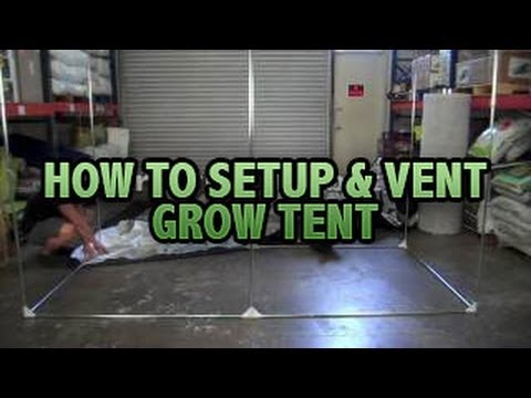 how to set up a grow tent