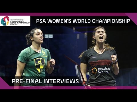 Squash: Pre-Finals Interviews - PSA Women's World Championship