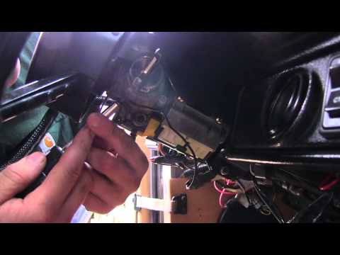 How to replace the ignition key lock cylinder in a Hummer H1