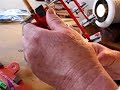 Fletching Longbow Arrows on a Fletching Table
