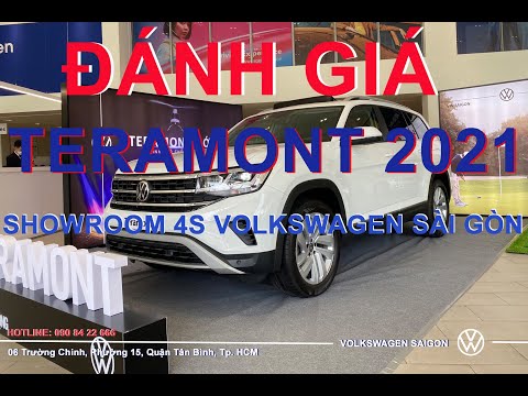 ĐÁNH GIÁ XE TERAMONT 2021 MÀU TRẮNG TẠI SHOWROOM 4S VOLKSWAGEN SÀI GÒN