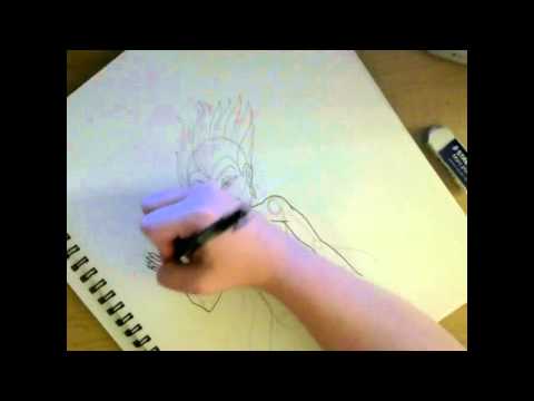 how to draw ursula the sea witch