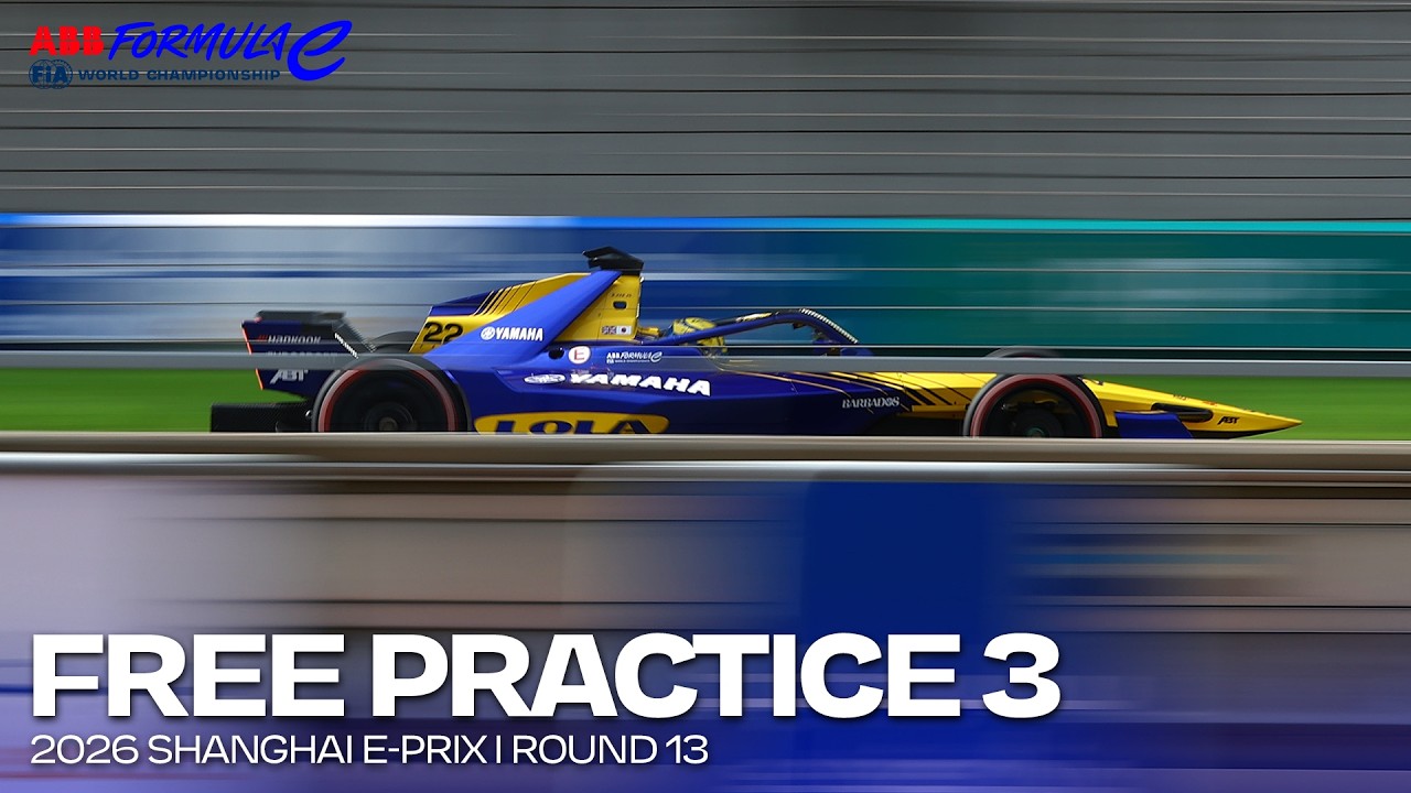 LIVE | Free Practice 3 | 2026 Shanghai E-Prix Round 13 | Formula E