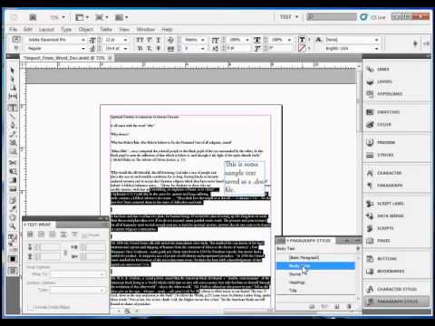 Gujarati indesign - In this InDesign Tutorial, SkillForge InDesign CS5 Instructor Tom describes how to import text in Adobe InDesign CS5. This content is from our live, instruct...