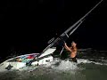 WINDSURFING AT NIGHT WINDSURFING AT NIGHT