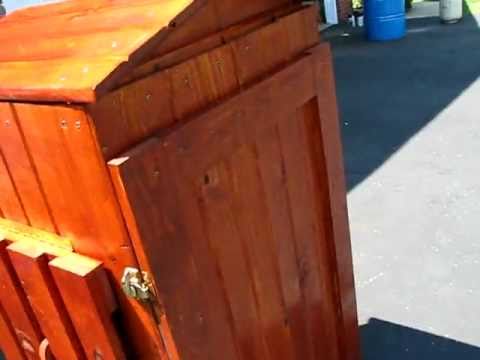Smoker - This is a homemade wooden jerky smoker a built a few years about. It is powered by two 1500watt electric hot plates and can smoke 40-60 lbs of jerky at a tim...