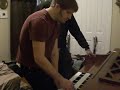 evan from tacks, the boy disaster and jeff klein play an organ