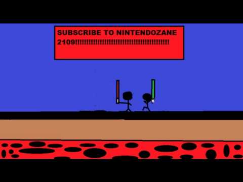 stick men lightsaber fight