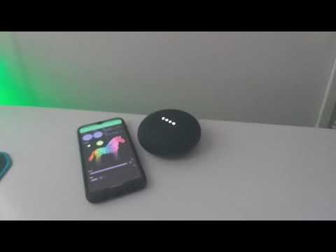 Demonstração do Controle por Voz pelo Google Home, durante efeitos ativos!