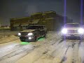 Ford Explorer Drifting In Snow W/ 22Inch Rims & Greens Neons
