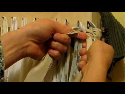 RUG - This is 2 out of 4 videos demonstrating how to make a rag rug. This video explains how to do the basic weave which is the only technique you will use when we...
