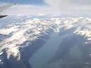 Video taken of glaciers on the coast of Alaska during a flight from Chicago to Anchorage in July 2003.