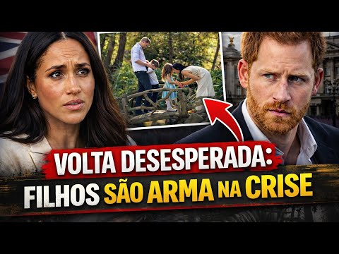 BOMBA! Meghan e Harry ARREGAM e usam FILHOS para encontro com o rei