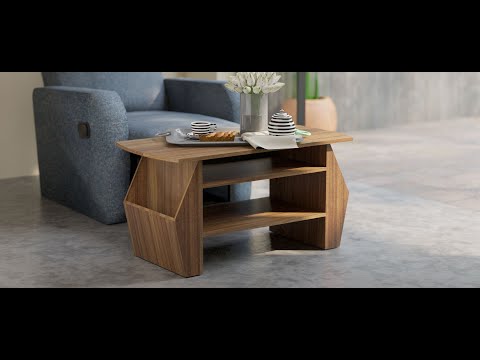 Smash Engineered Wood Coffee Table - Leon Teak