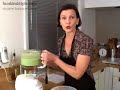 Chilled cucumber soup with yogurt and fresh mint