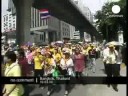 Protesters outside UK embassy in Bangkok