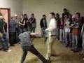 Me (stripes) vs Sean McClatchey (white)