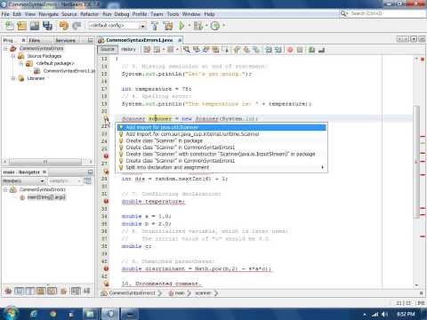 how to discover syntax errors