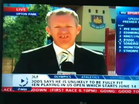 Sky sports bloopers West Ham and a smackhead swearing