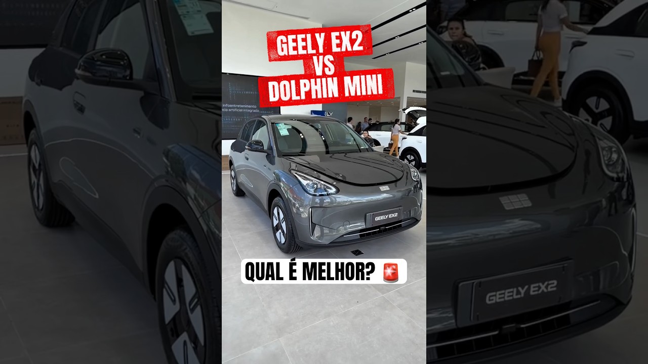 GEELY EX2 ou BYD DOLPHIN MINI - QUAL É MELHOR? 🚨 #geelyex2 #dolphinmini #geely #byd