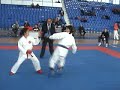 WKF montenegro karate klub omladinac female kadet kumite -47(milka djuretic plavi)