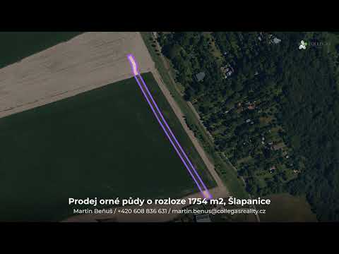 Video Prodej, orná půda 1754 m2, Šlapanice u Brna