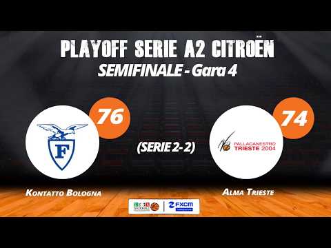 A2 Playoff - Semifinali Gara4, gli highlights di Fortitudo-Trieste