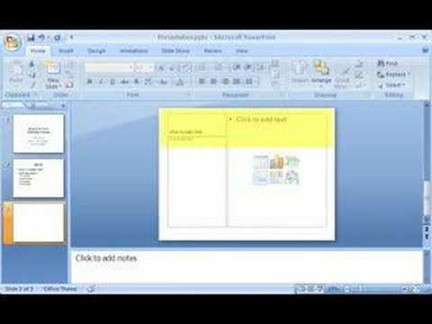PowerPoint 2007 Demo: Create a basic presentation quickly