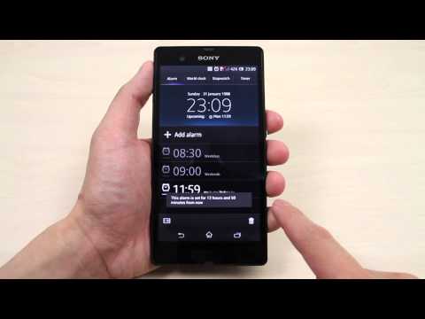 how to turn off alarm xperia z