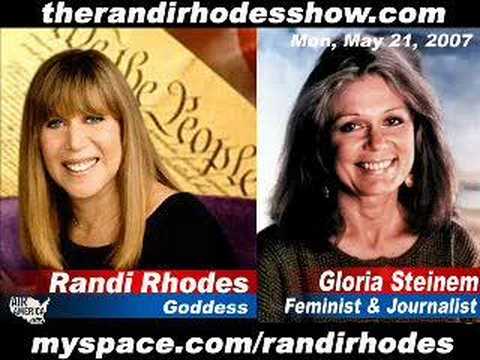 Randi Rhodes and Gloria Steinem 2 of 2