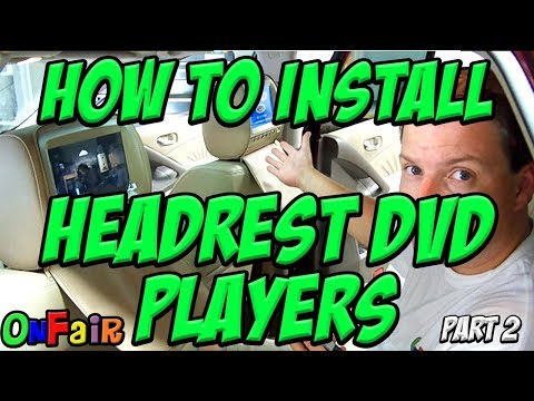 How to Install Car Headrest DVD Player Monitors II – www.OnFair.com