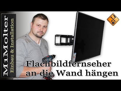Flachbildfernseher an die Wand hängen - So geht`s. M1Molter