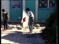 San Salvador 1989; evacuation of wounded FMLN fighter