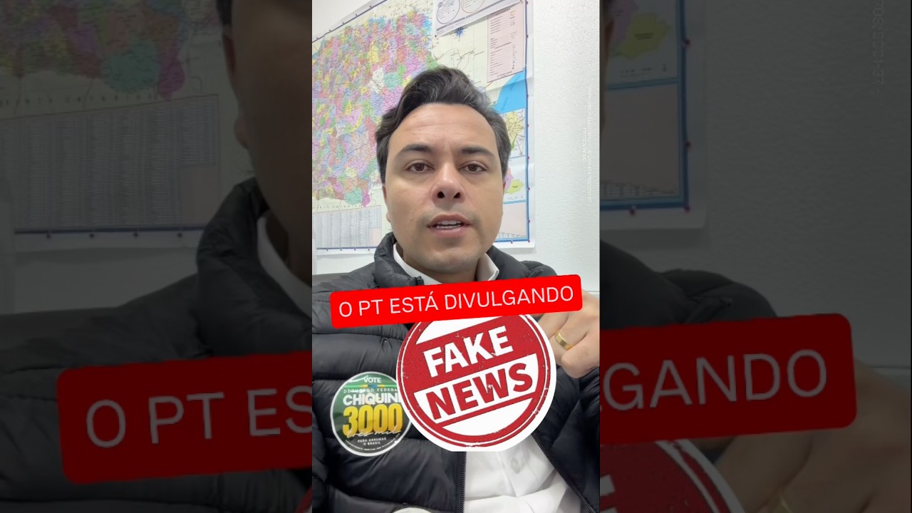 🚨O PT está divulgando fake news contra mim.
