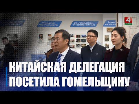 Представители Китайской 19-й металлургической корпорации посетили Гомельщину видео