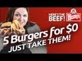 Video: Suspicious New Wendy's Deal Offering Five Hamburgers For Free, No Questions Asked
