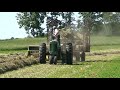 baling hay with a john deere 630 tractor and 336 baler 