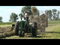 Baling hay with a John Deere 630 tractor and 336 baler.