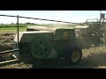 baling hay with a john deere 630 tractor and 336 baler 