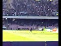 Napoli-Roma:riscaldamento gianello+ingresso terna arbitrale