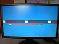 Test of iiyama ProLite B2409HDS for ghosting (red blocks)