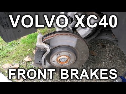 volvo xc40 2019 2025 how to replace front brake pads and rotors tools torques part numbers