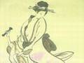 Geisya Kimono Ink Drawing1