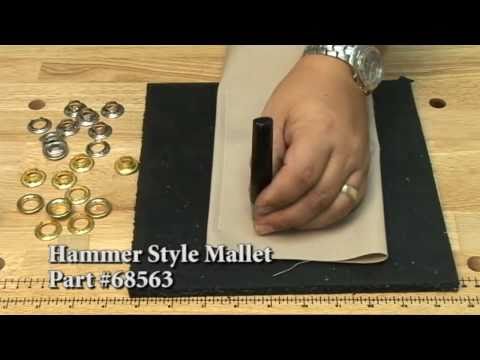 how to fit eyelets to canvas