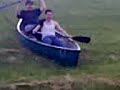 Canoeing down a hill crazy yolo