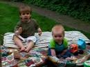 Boris and Arend in the garden