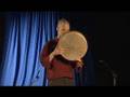 frame drum Instruction - Upright playing