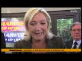 la pr�sidente du front nationale en d�placement � versailles ce 15 mai afin de soutenir les candidats du rassemblement bleu marine dans les yvelines. david d...